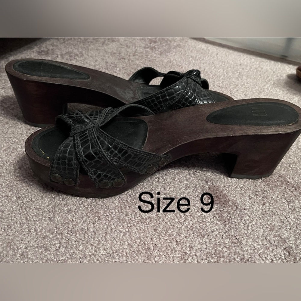 GAP Black Mules Slip-On Shoes